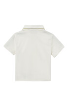 قميص بوبلين بلون أبيض